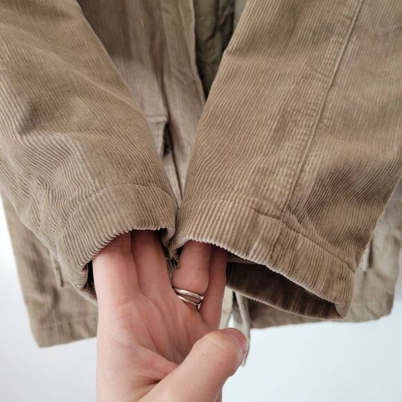 Old Navy Quilted Corduroy Barn Jacket Men’s/Women’s M Tan Workwear Chore Coat Y2 - Picture 6 of 8